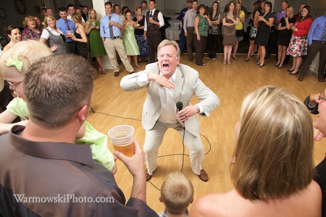 Turning the guests into a band to celebrate the marriage of Julie & Phil Wilkinson.