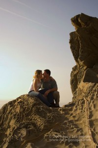 Steve & Tiffany Warmowski on the shores of the Ligurian Sea