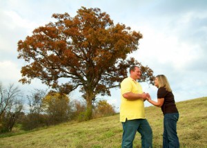 Elisha & Bob Lonergan afield in rural Jacksonville.