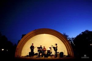 Rehearsal dinner in bandshell