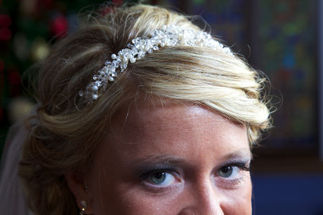 The beautiful tiara Michelle decided on for her wedding day