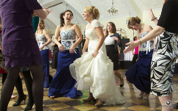 Katelin dances during her reception at the MacMurray College McClelland Dining Hall.