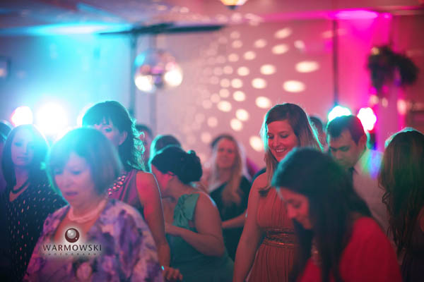 Dance floor with music and lighting by Glass Slipper Entertainment.