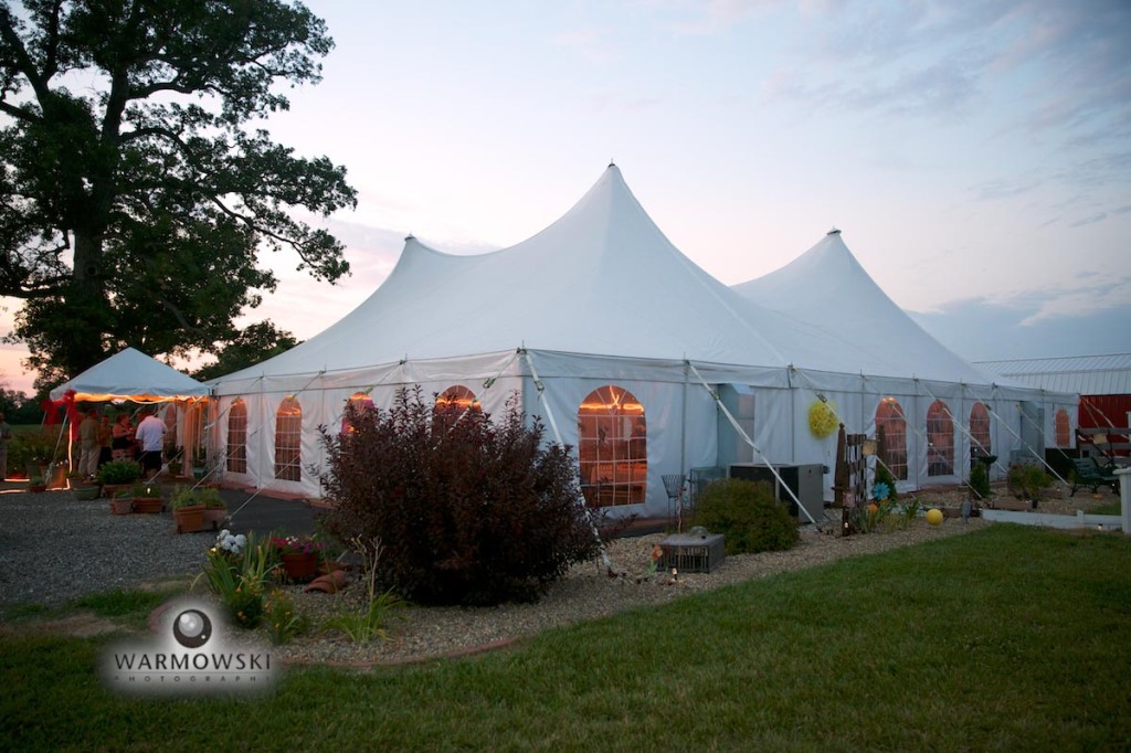 outdoor tent wedding