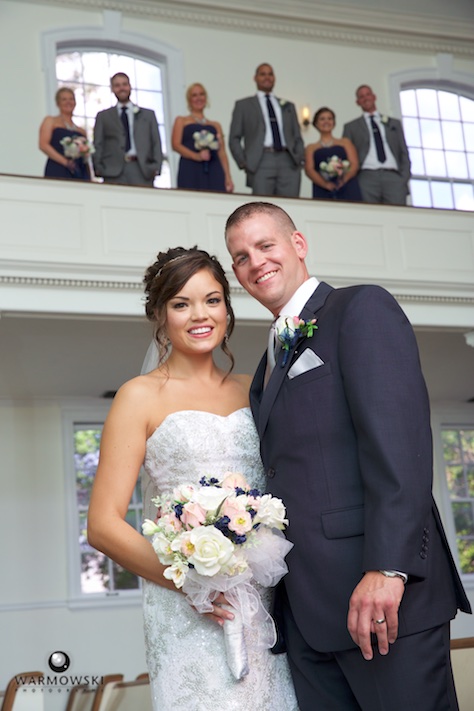 Adria and Jeremy, wedding at MacMurray College's Annie Merner Chapel. Wedding photography by Steve & Tiffany Warmowski.