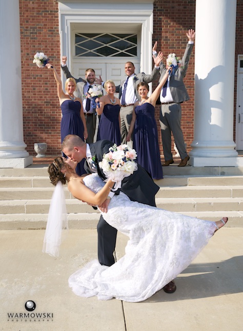Adria and Jeremy, wedding at MacMurray College's Annie Merner Chapel. Wedding photography by Steve & Tiffany Warmowski.