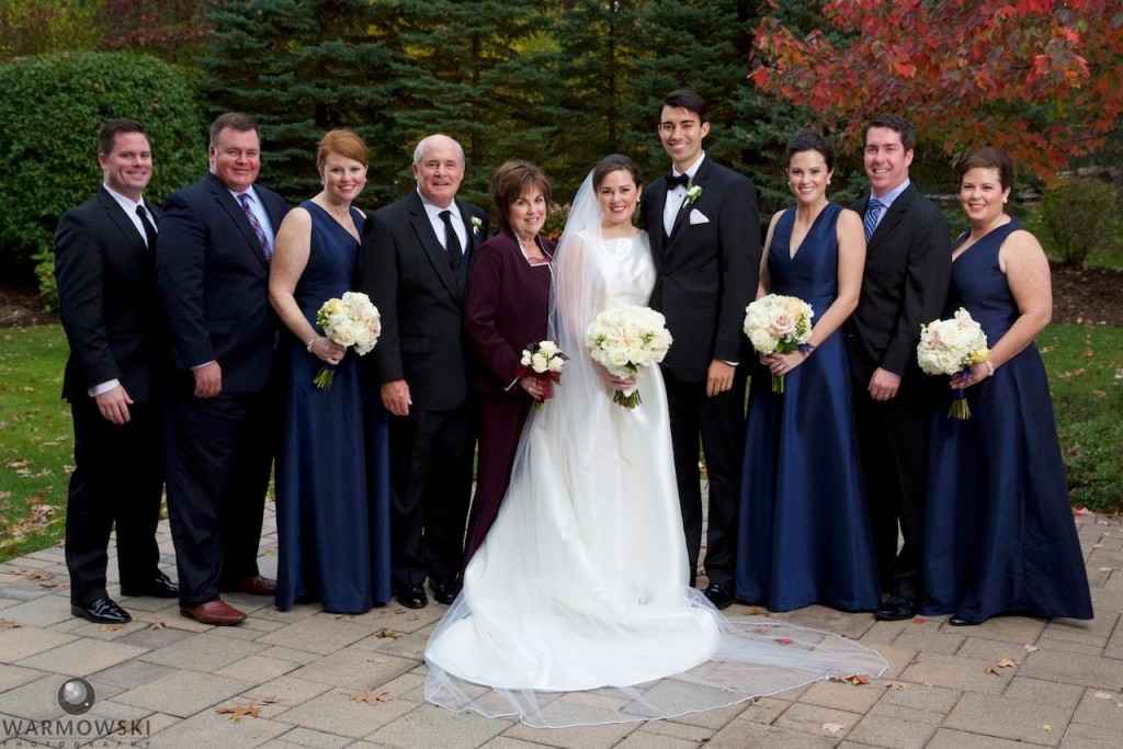 Family photo during Elizabeth & Daniel's wedding, 2015. The highest compliment for us is when families choose us again and again. Wedding photography by Tiffany & Steve Warmowski.