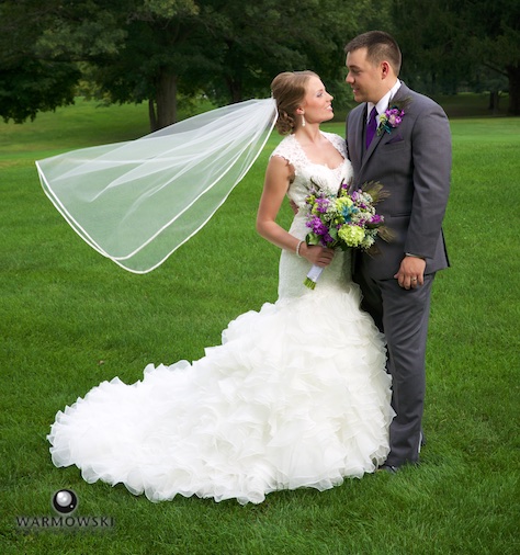 Portraits for Amanda & Nick, outdoor wedding at the Jacksonville Country Club. Photo by Steve & Tiffany of Warmowski Photography.