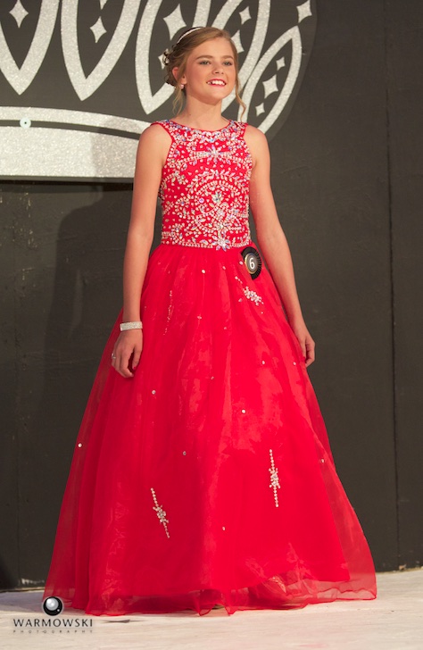 2016 Morgan County Fair Junior Miss Kaylee Ford in dress.