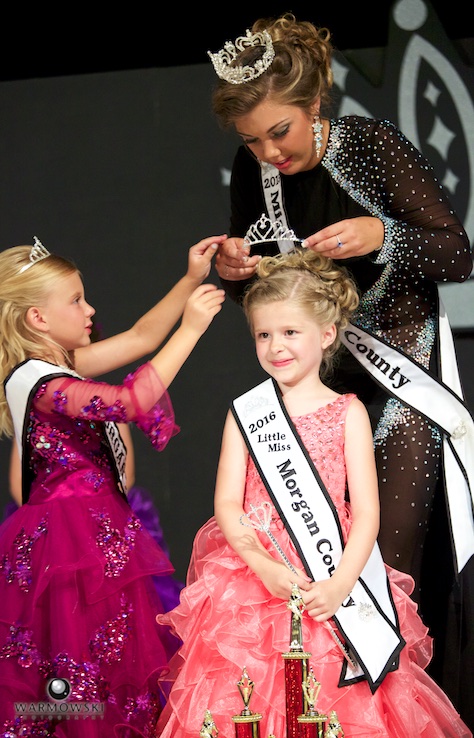 Crowning 2016 Morgan County Fair Princess Olivia Haverfield.