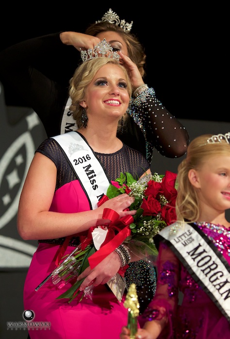Crowning of 2016 Morgan County Fair Queen Taylor Zoerner.